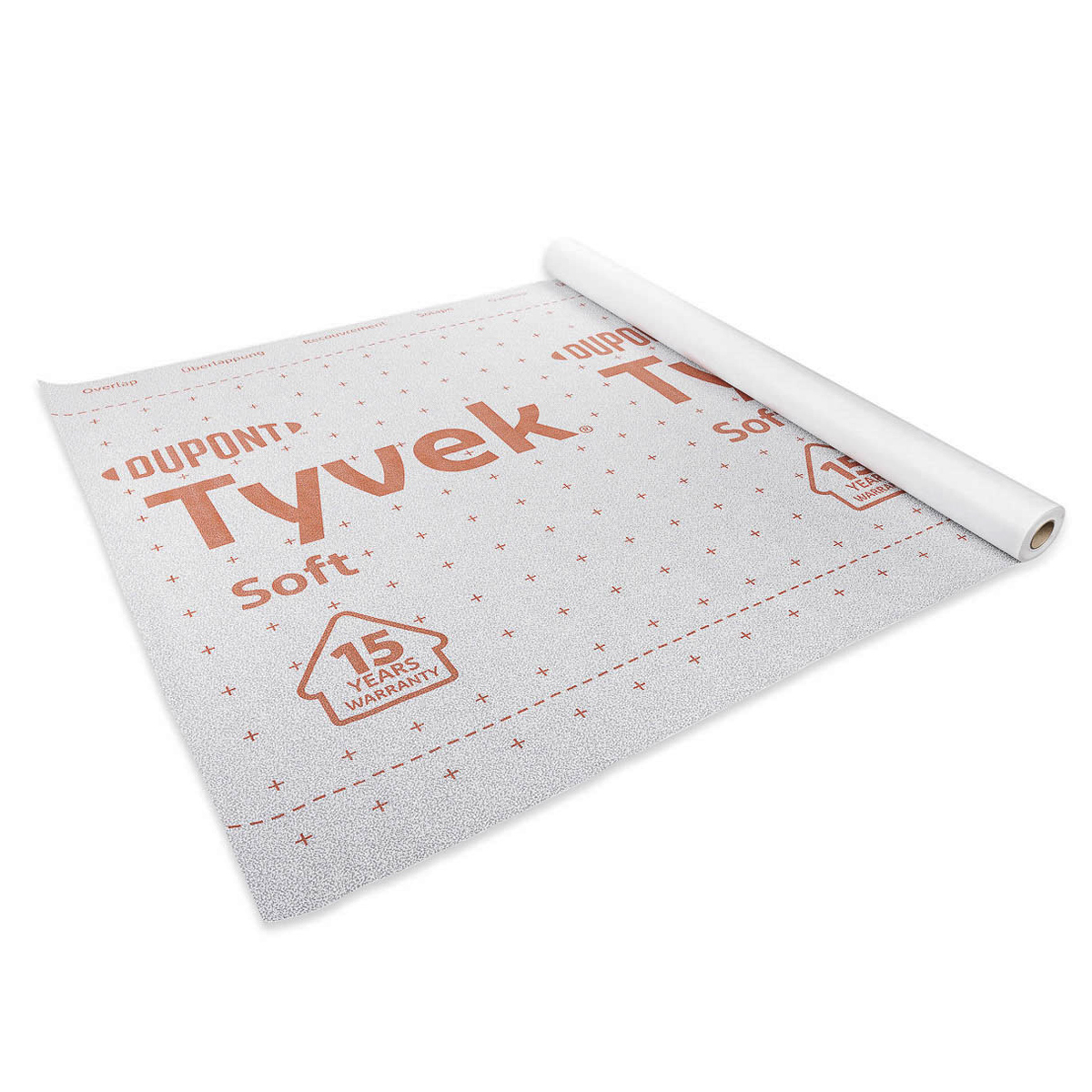 DuPont Tyvek Soft 1,5 x 50 m (75 m²) Diffusjonsåpen Vindsperre