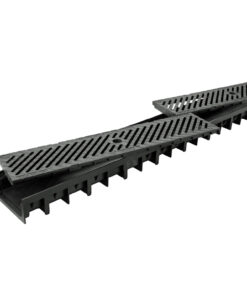 Dreneringsrenne Axhell ForU 30 B125 med svart komposittrist – 1 meter - Bilde 4