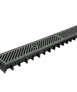 Dreneringsrenne Axhell ForU 30 B125 med svart komposittrist – 1 meter