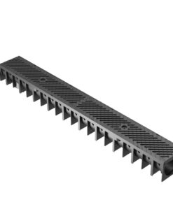 Dreneringsrenne Axhell ForU 70 B125 med svart komposittrist – 1 meter