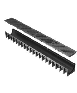 Dreneringsrenne Axhell ForU 70 B125 med svart komposittrist – 1 meter - Bilde 4