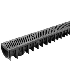 Dreneringsrenne Axhell ForU 70 B125 med svart komposittrist – 1 meter - Bilde 6
