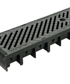 Dreneringsrenne Axhell ForU 30 B125 med svart komposittrist – 1 meter - Bilde 5